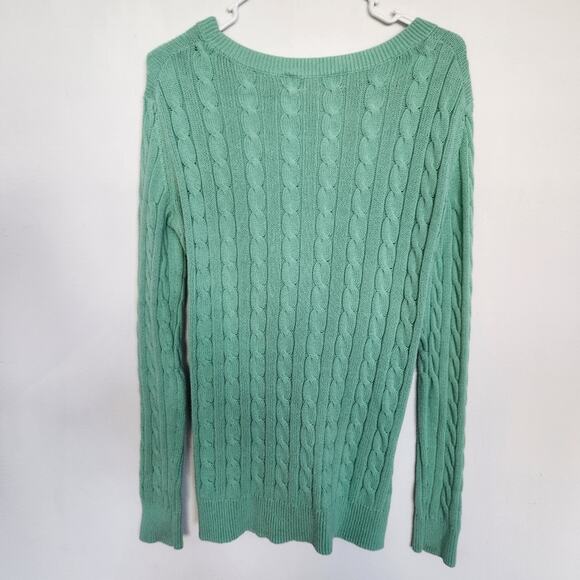 Sies Marjan Cable Knit Twist Sweater‎ Mint Green S Cozycore Designer - Picture 5 of 7